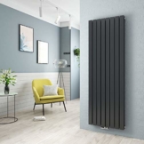 Anthrazit Vertikal Heizkörper Design Paneelheizkörper 1800x620mm Flach Doppellagig Mittelanschluss Heizung - 1
