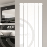 AQUABAD TRAPFLEX® Badheizkörper Saturn - Typ: Paneel-Style, Weiss, Breite/Höhe 53,2 120 cm -