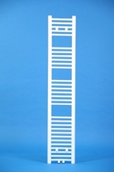 BADHEIZKÖRPER 300x1800 mm WEISS GERADE MITTELANSCHLUSS HANDTUCHTROCKNER DESIGNBADHEIZKÖRPER -