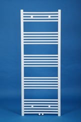 BADHEIZKÖRPER 600x1600 mm WEISS GERADE MITTELANSCHLUSS HANDTUCHTROCKNER DESIGNBADHEIZKÖRPER -