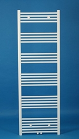 BADHEIZKÖRPER 600x1800 mm WEISS GERADE MITTELANSCHLUSS HANDTUCHTROCKNER DESIGNBADHEIZKÖRPER -