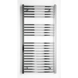 Badheizkörper chrom gerade 1175h x 500b Mittelanschluss - 1