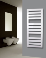 Badheizkörper Design Zebra 2, HxB: 144 x 60 cm, 911 Watt, weiß (Marke: Szagato) Made in Germany / Top-verarbeiteter Bad und Wohnraum-Heizkörper (Mittelanschluss) -