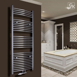 Handtuchheizkörper Mittelanschluss Design Badheizkörper ART II In Moonstone - 180x60 Cm, 1019 Watt, Mittelanschluss Badezimmer Heizkörper
