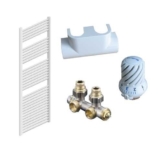 Buderus Badheizkörper FAST LINEA Set 1726 x 500, gerade mit Mittelanschluß -