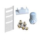 Buderus Badheizkörper Fast Parentesi Set 1726 x 600, Mittelanschluß, gebogen -
