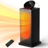 CEFNOON Heizlüfter 2000W, Fernbedienung und Touch-LED, PTC Keramik heizung elektrisch, 90°-Oszillation, 24 Timer, 3 Modi, Mehrfachschutz, Thermostat und heizgerät energiesparend leise, Zuhause - 1