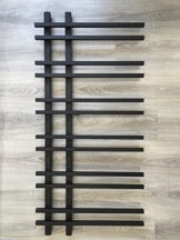 Design Badheizkörper VENTO 1200 x 550 mm. Schwarz Badheizkörper Handtuchtrockner -