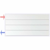 Design Paneelheizkörper Heizkörper Badheizkörper horizontal 30 x 60 (205 Watt nach EN442) - 1
