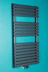 Designer Handtuchheizkörper Badheizkörper 1200x600mm Grau -