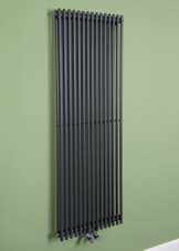 Designer Handtuchheizkörper Badheizkörper 1400x450mm Grau -
