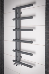 Designer Handtuchheizkörper Badheizkörper 988x500mm Grau -
