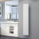 ELEGANT Design Flach Heizkörper 1600 x 308 mm Weiß Badheizkörper Einlagig Heizkoerper Vertikal Paneelheizkörper - 1