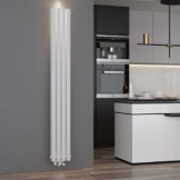 ELEGANT Design Paneelheizkörper Röhren 1800 x 236 mm Weiß Doppellagig Badheizkörper Mittelanschluss Vertikal Röhren Heizkörper - 1
