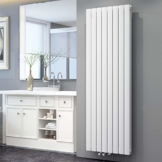 ELEGANT Paneelheizkörper Vertikal 1800 x 616 mm Doppellagig Weiß Mittelanschluss Badheizkörper Heizkoerper Vertikal Design Flach Heizkörper - 1