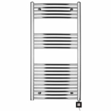 elektrischer Handtuchheizkörper BH415e 1175h x 600b chrom gebogen - 1