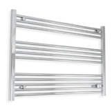 Handtuchheizkörper 1000mm breit x 700mm hoch - Gerade Flach Chrom Badezimmer Zentralheizung -
