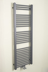 Handtuchheizkörper Badheizkörper Handtuchwärmer 1400x500mm Grau -