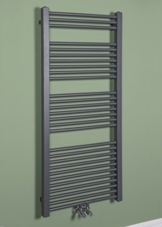Handtuchheizkörper Badheizkörper Handtuchwärmer 1400x600mm Grau -