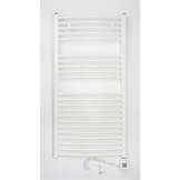 Hochwertiger Aqua-Badshop - Elektrobadheizkörper weiss gerade 1175h x 400b, BH121e3, Anschluss: links -