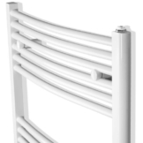 Homelux BRCC.17360 Badheizkörper gebogene Ausführung mit Mittelanschluss in Weiss 173,2 x 60 cm -