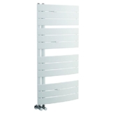 Hudson Reed Designer Heizkörper Elgin 1080 mm x 550 mm - Stahl in Weiß - 500 Watt - Modernes Design - Inklusive Montagezubehör -