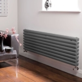 Hudson Reed Heizkörper - Revive - 2311 Watt - 472 mm x 1780 mm - horizontale Design Heizung aus Stahl - Oberfläche in Anthrazit -