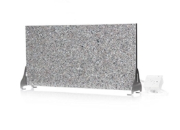 Infrarotheizung (Granit grau-beige) 400 Watt Stand-Variante mit Steckdosenregler -