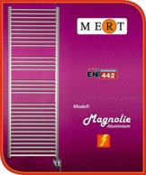 MERT Elektro Aluminium Badheizkörper Lupine 600 x 1780 mm incl. Regler und Hei -