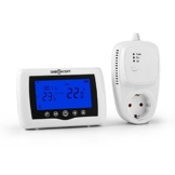 oneConcept STF-51 Funk Heizkörper-Thermostat Steckdosenthermostat Heizregler für Elektroheizkörper (Zeitschaltuhr, automatische Temperaturregulierung, 5+1+1 Wochen-Heizplan) weiß -