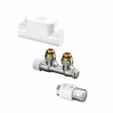 Oventrop Zubehör Set für Heizstrahler für Badezimmer, mit thermostat Uni SH Multiblock T-Form - 1