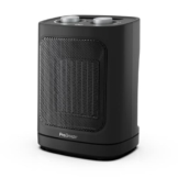 Pro Breeze 1800W Mini Keramik Heizlüfter mit zwei Leistungsstufen, automatischer Oszillation & Kaltstufe für Bad, Wohnzimmer, Büro, Terrasse - Schwarz - 1