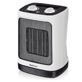 Pro Breeze 2000W Mini Keramik Heizlüfter mit automatischer Oszillation, zwei Leistungsstufen, energiesparender Betrieb für Wohnzimmer, Büro, Terasse - Weiß - 1