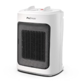 Pro Breeze 2000W Mini Keramik Heizlüfter mit Kaltstufen und drei Leistungsstufen - für Betrieb im Büro, Wohnzimmer, Schlafzimmer oder Terasse - Weiß - 1