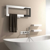 Reina bivano Edelstahl Design Beheizte Handtuchhalter 300 mm x 800 mm - 1