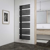 Schulte H02416960 Badheizkörper Breda, 169 x 60 cm, 838 Watt Leistung, Anschluss unten, anthrazit, Heizkörper mit Handtuchhalter-Funktion - 1
