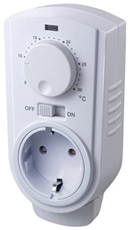 Steckdosen-Thermostat "ST-35 ana", analoge / manuelle Temperaturregelung, max. 3500W, 5-30°C, AUS/AUTO, 230V -