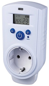 Steckdosen-Thermostat "ST-35" max. 3500W, 5-30°C, EIN/AUS/AUTO, 230V -