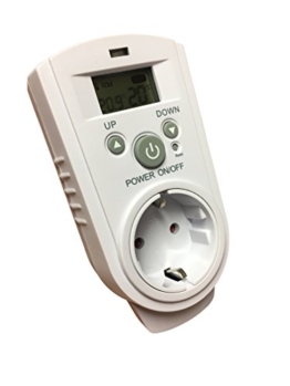 Steckdosenthermostat, Infrarotheizung, Klimaanlage, Thermostat für Heiz- und Klimageräte einstellbar!! -