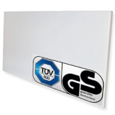 TecTake® Infrarotheizung 900 Watt Elektroheizung Infrarot Heizkörper IR Heizung inkl. Wand- und Deckenhalterung Heizfolie Made in Germany | TÜV SÜD und GS-geprüft -