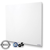 VASNER Citara Metall Infrarot-Heizung 450 Watt weiß 60x60cm, für Wandmontage – Deckenmontage, Sicherheitshalterung, deutsche Infrarot-Folie, Bad Glasheizung Flächenheizung Elektroheizung -