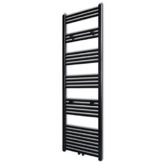 vidaXL Badheizkörper Handtuchheizkörper gerade 500 x 1732 mm, schwarz -