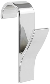 Wenko 81912500 Rundheizkörper Haken, 4-er Set, Kunststoff ABS, 2,5 x 10,5 x 7 cm, chrom -